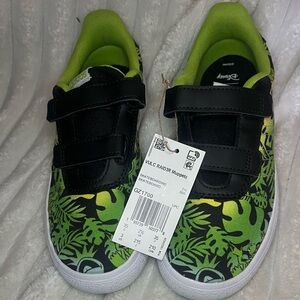 adidas Kids Black and Green Sneakers